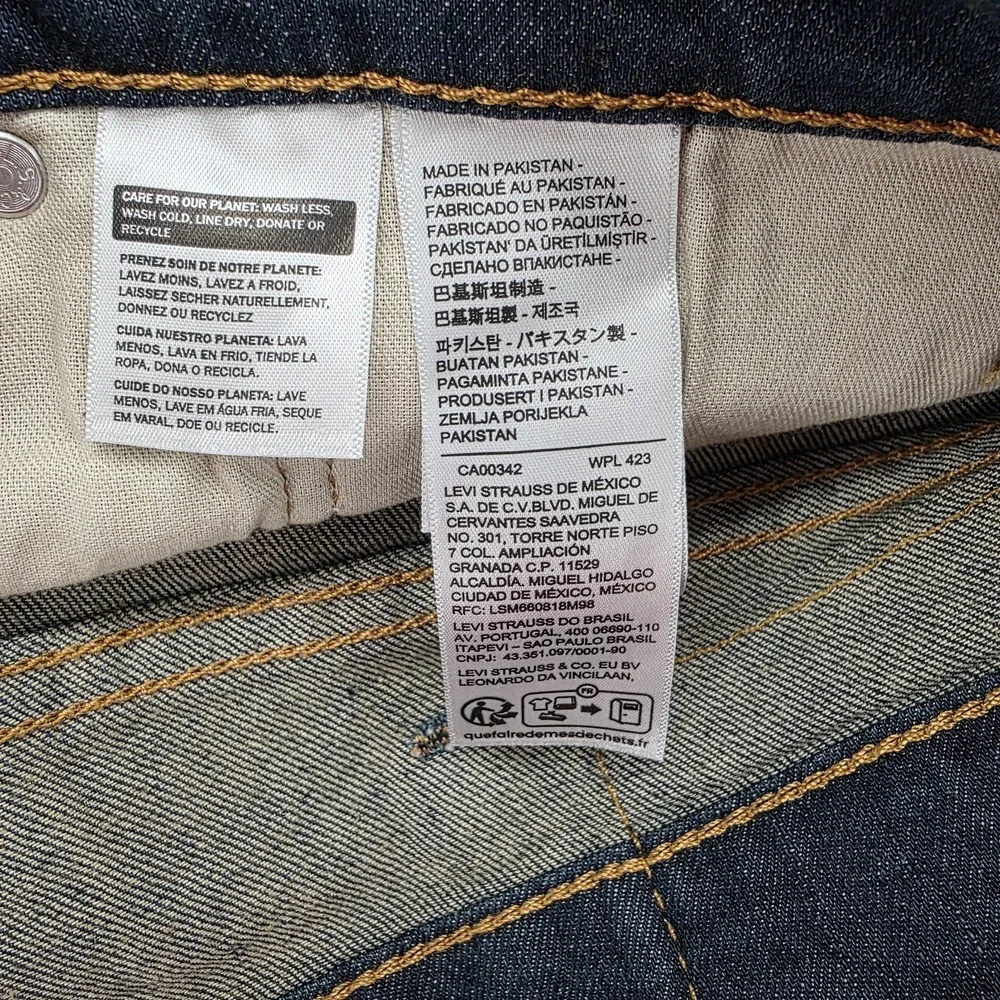 Levis 541 Jeans Mens 40x30 Athletic Fit High Rise Stretch Medium Wash Blue Denim